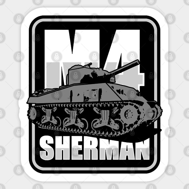 M4 Sherman Sticker by chomacker99